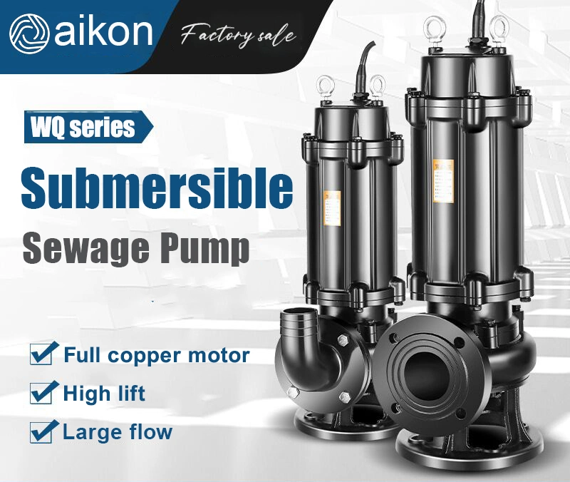 IP68 Protection Submersible Sewage Pump Water Treatment Pump Flood Pump for City